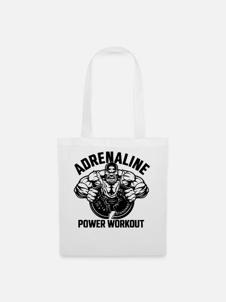 Adrenalin Power Workout - Stoffbeutel - Weiß