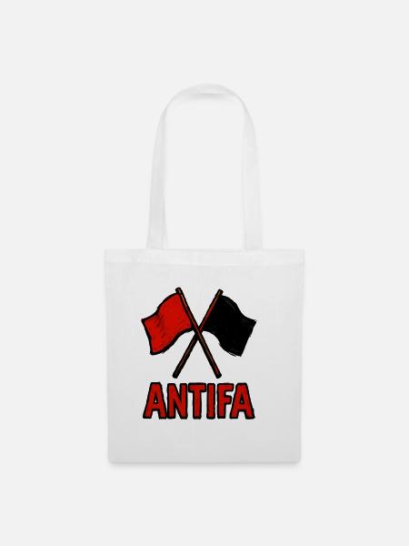 Antifa - Stoffbeutel - Weiß