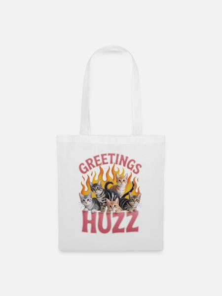 Greetings Huzz Unwearable Bootleg - Stoffbeutel - Weiß