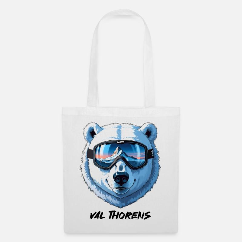 Val Thorens Souvenir Ski 3 Vallées gift - Tote Bag - white