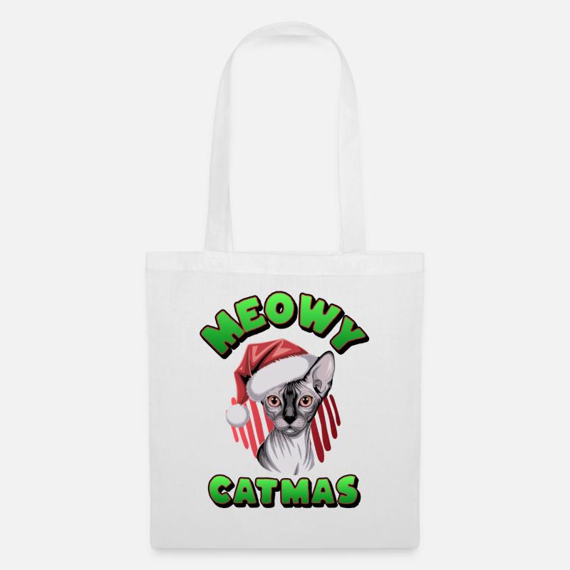 Jule Sphynx Kat Julemand - Mulepose - hvid