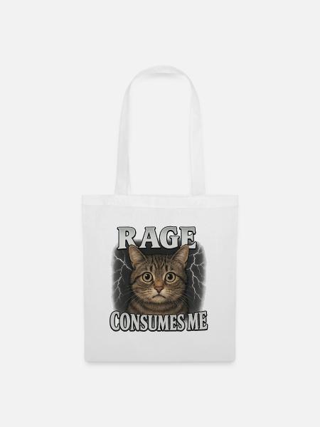Rage Consumes Me - Stoffbeutel - Weiß