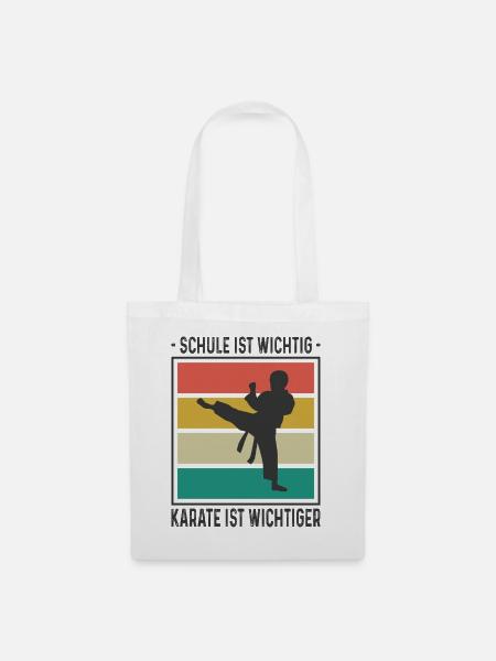 Kinder Karate Training Geschenke - Stoffbeutel - Weiß