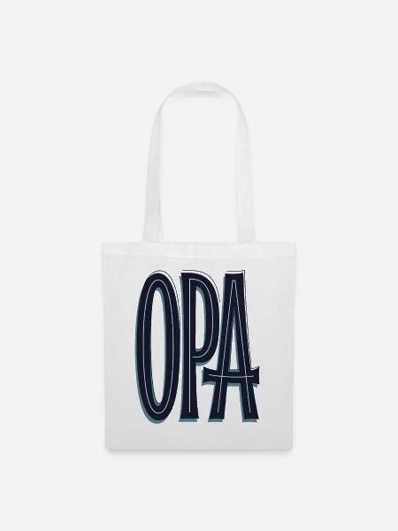 OPA Grossvater Opi - Stoffbeutel - Weiß