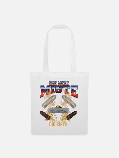Ene Mene Miste Ich Wünsch Mich In Kiste Bootleg - Stoffbeutel - Weiß