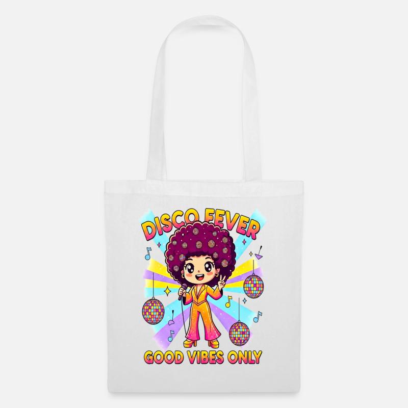 DISCO FEVER Cute Comic 70s - Tote Bag - white