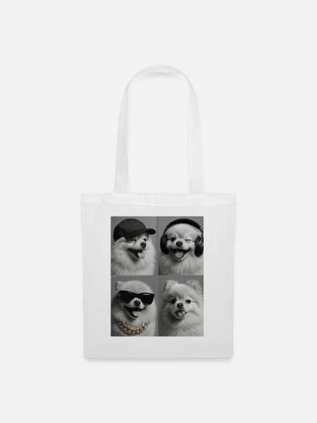 Pomeranian - Stoffbeutel - Weiß
