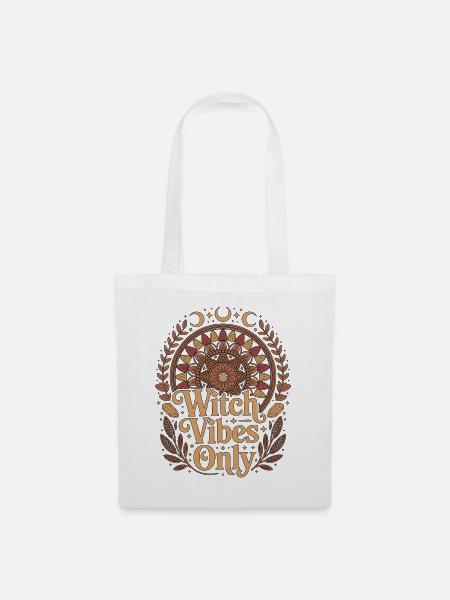 Witchcraft Witch Vibes Only Wicca Spellcaster - Stoffbeutel - Weiß