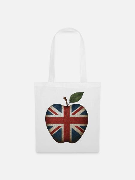 Großbritannien England - Stoffbeutel - Weiß