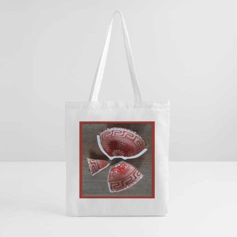 Broken Shell Patterning Tote Bag