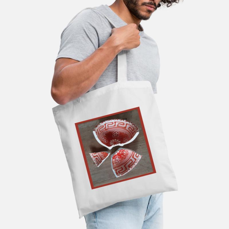 Broken Shell Patterning Tote Bag