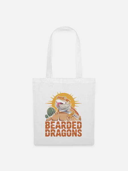 Bearded Dragons Liebhaber Design - Stoffbeutel - Weiß