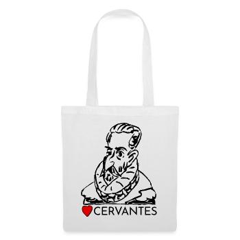 Portrait i love Cervantes - Tote Bag - white - Front