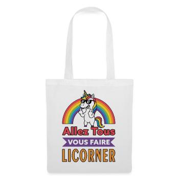 Unicorn Rebel - go get all done - Tote Bag - white - Front