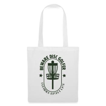 Beware Disc Golfer - Tote Bag - white - Front