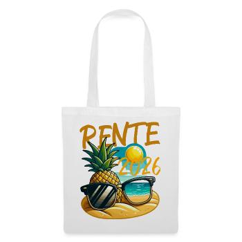 Retraite Retro Pineapple Beach 2026 - Sac en tissu - blanc - Devant