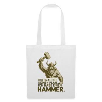 Légende viking viking marin Odin Raven Fighter - Sac en tissu - blanc - Devant