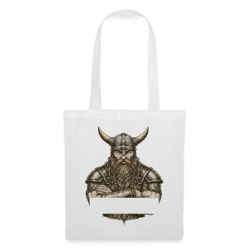 Légende viking viking marin Odin Raven Fighter - Sac en tissu - blanc - Devant