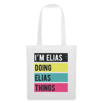 I’m Elias Doing Elias Things Retro Colors - Tote Bag - white - Front