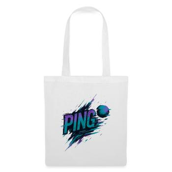 Ping Pong - Tennis de Table - Sac en tissu - blanc - Devant