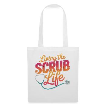 Living the Scrub Life - Tote Bag - white - Front