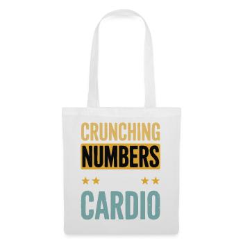 Crunching Numbers - Cardio Financial Humor - Tote Bag - white - Front