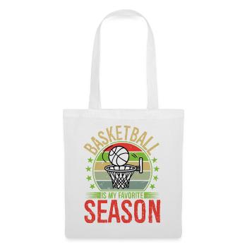 Basketball Is My Favorite Season Vintage - Tote Bag - white - Front