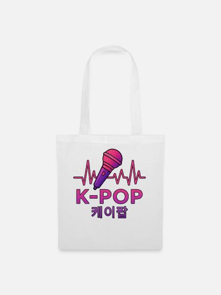 K Pop Korean - Stoffbeutel - Weiß