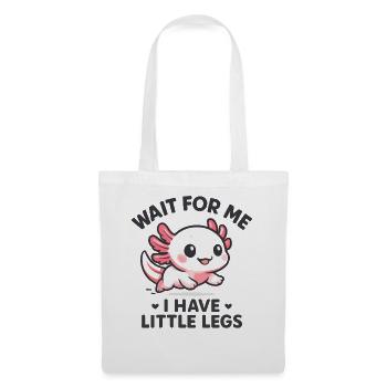 Axolotl disant un mème Humour Petites jambes drôles - Sac en tissu - blanc - Devant