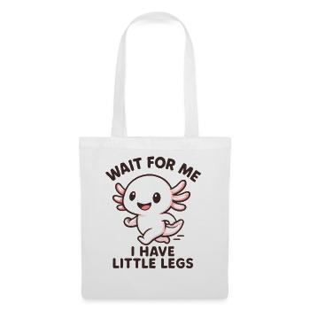 Axolotl disant un mème Humour Petites jambes drôles - Sac en tissu - blanc - Devant