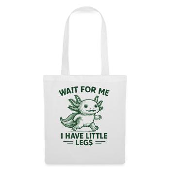 Axolotl disant un mème Humour Petites jambes drôles - Sac en tissu - blanc - Devant