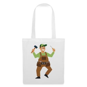 Working Hero Craftsman - Tote Bag - white - Front