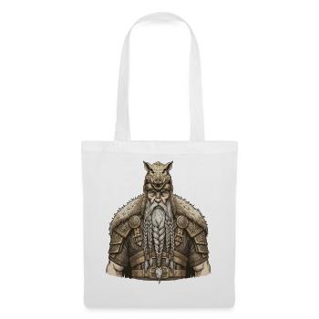 Légende viking viking marin Odin Raven Fighter - Sac en tissu - blanc - Devant