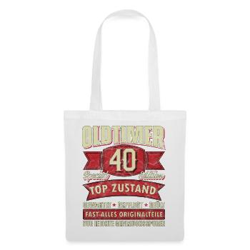 Oldtimer 40 Special Edition Top Zustand - Stoffbeutel - Weiß - Vorne