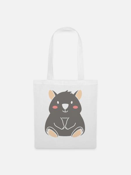 Wombat - Stoffbeutel - Weiß