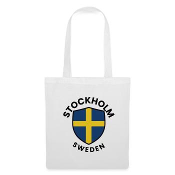 Stockholm Shield Sweden Flag - Tote Bag - white - Front