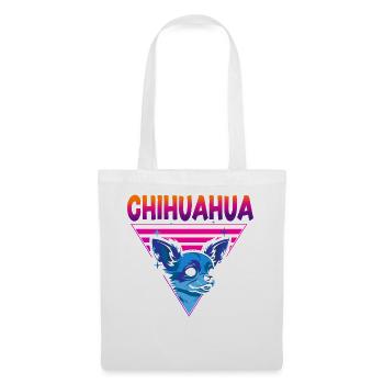 Chihuahua Chihuahueño 80s 90s - Stoffbeutel - Weiß - Vorne