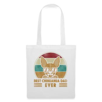 Chihuahua Chihuahueño Dad Retro - Stoffbeutel - Weiß - Vorne