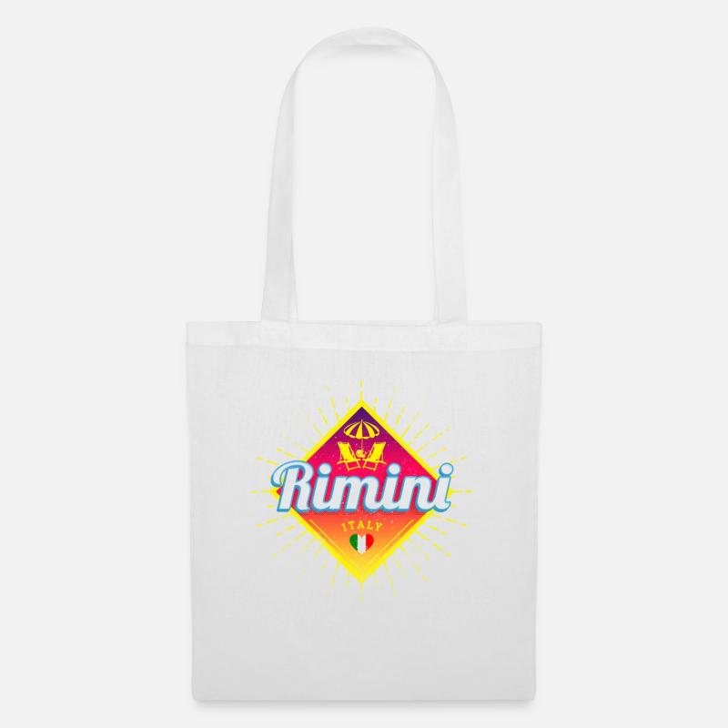 Rimini Emilia-Romagna Italy Vintage Souvenir - Tote Bag - white
