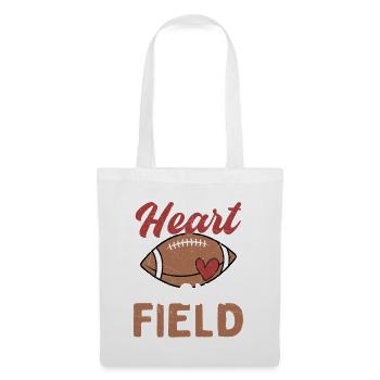 Mon cœur est sur le joueur de football de la saison - Sac en tissu - blanc - Devant