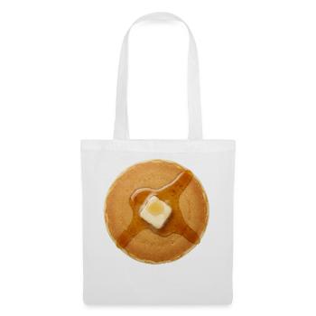 Costume de crêpes Petit-déjeuner Halloween Simple P - Sac en tissu - blanc - Devant