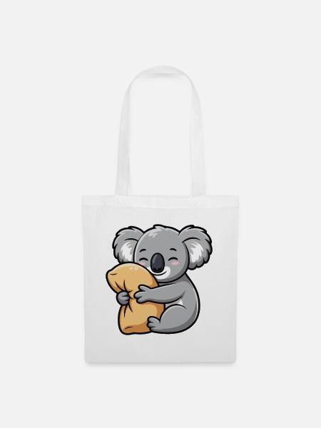 Koala Kuscheln - Stoffbeutel - Weiß