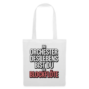 Orchestra of Life Recorder Design - Tote Bag - white - Front