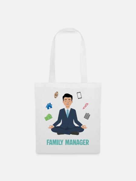 Familienmanager Balance - Stoffbeutel - Weiß