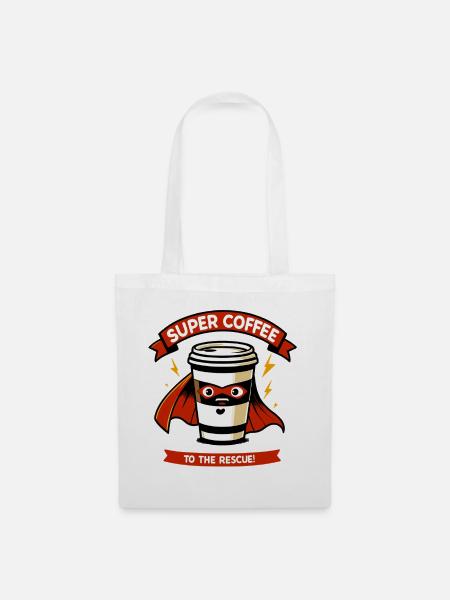 Super Kaffee Retter Cup - Stoffbeutel - Weiß