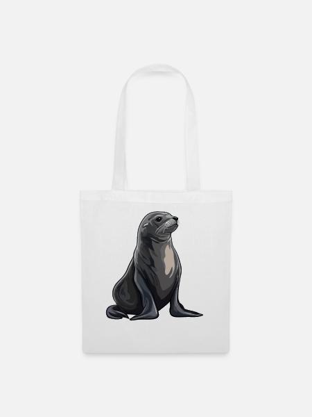 Seelöwen Seelöwe - Stoffbeutel - Weiß