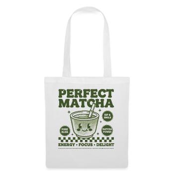 Parfait Matcha Thé Vert Matcha Power Energy Focus - Sac en tissu - blanc - Devant