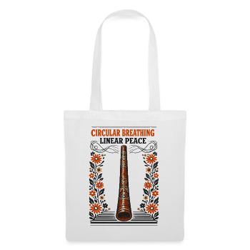 Circular breathing, inner peace | Didgeridoo - Tote Bag - white - Front