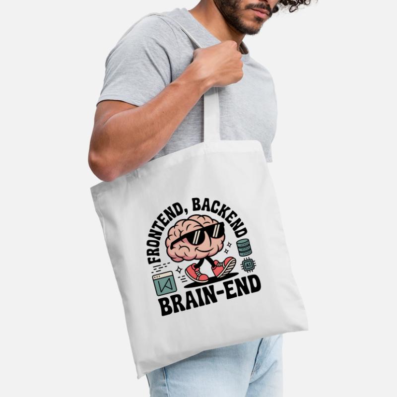 Frontend, Backend, Brain-End | Developer Tote Bag