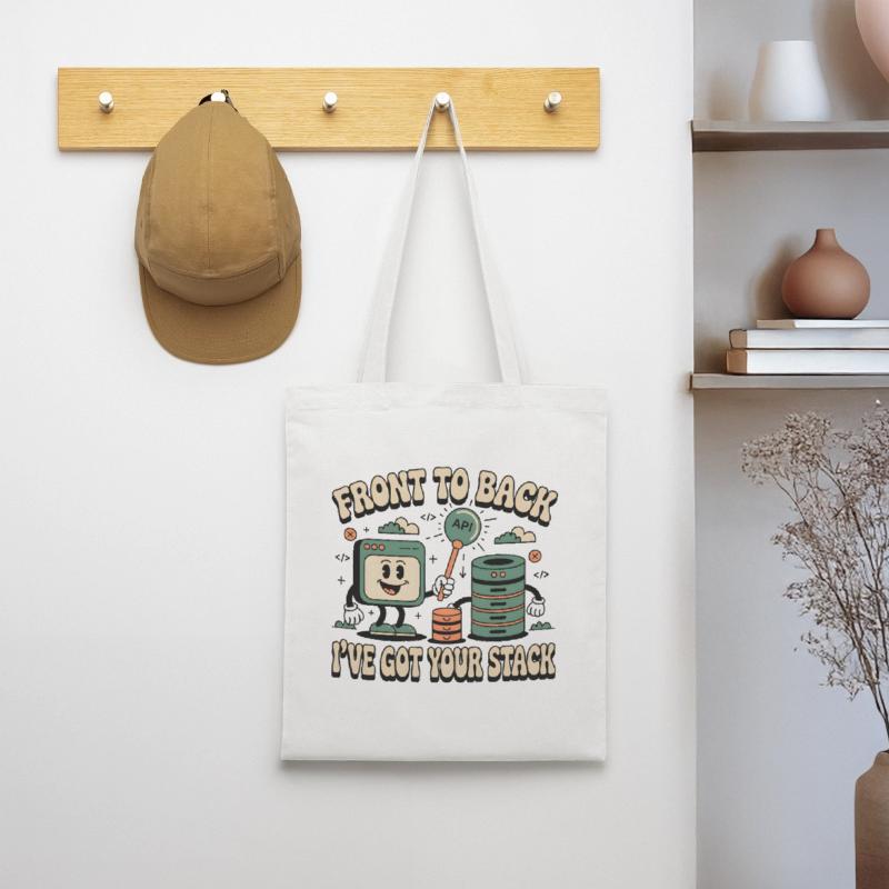 From Front to Back: Full Stack Developers Tote Bag